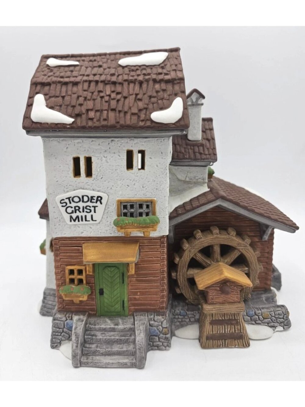 Department 56 Stoder Grist Mill 5953-6 Alpine Village Series Lighted Building